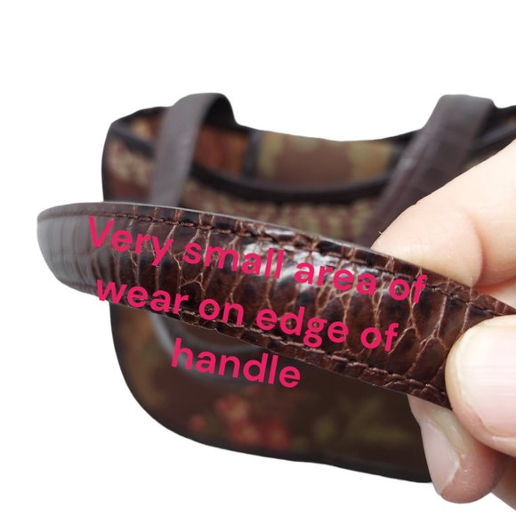 Brighton Fabric Floral / Leaf Pattern Purse - Picture 14 of 16